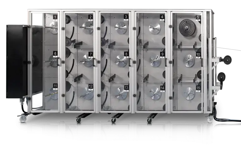 Multiple section machine from where wire is processing